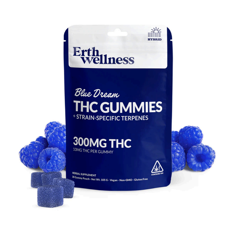 Erth Wellness THC Gummies 300MG / Blue Dream